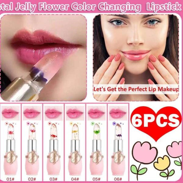 Crystal Jelly Lipstick 🔥 6 Pcs Set