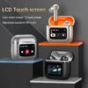 LCD Display Touchscreen Earbuds, Active Noice Cancellation, WaterProof, Clear Voice