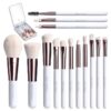 Travel Makeup Brush Set with an Integrated LED Mirror! - Image 4
